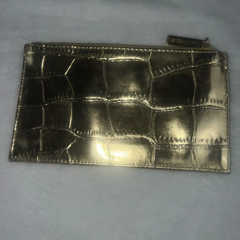 2 X Estee Lauder Makeup Bags‎ Braided New & A Snake Skin Used